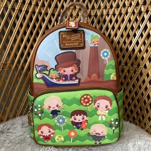 NWT Willy wonka & The Chocolate Factory Loungefly 50th Anniversary Mini Backpack